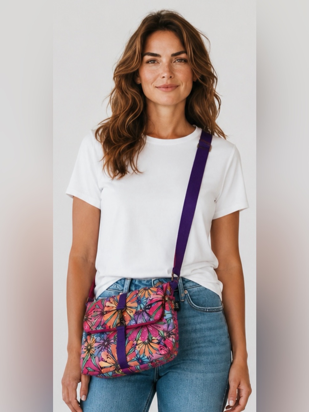 LAUREL BURCH Vibrant floral Crossbody Bag